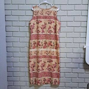 Koret Floral Paisley Sleeveless  Maxi Dress. Size 16